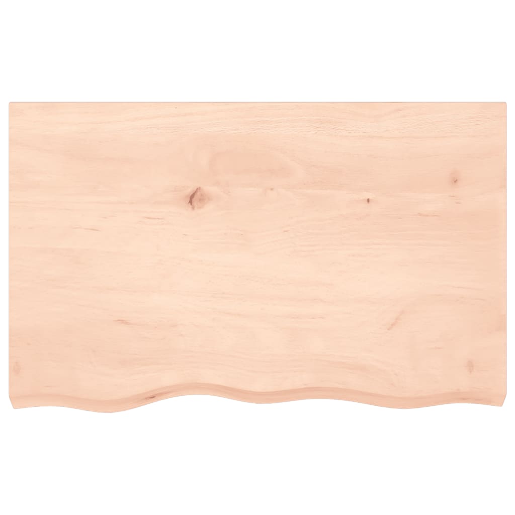 Wall shelf 80x50x2 cm solid oak untreated