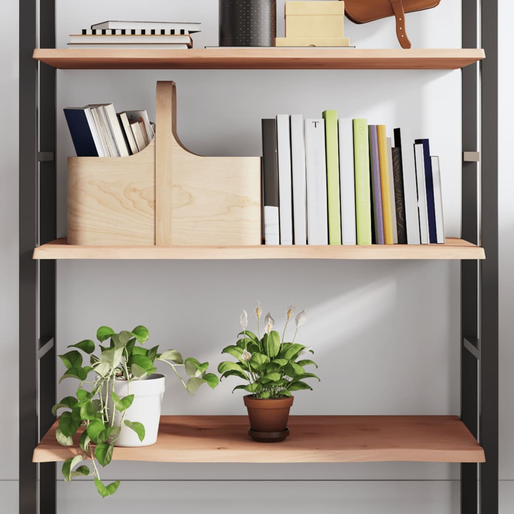 Wall shelf 80x50x2 cm solid oak untreated