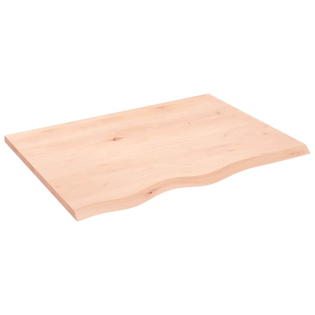 Wall shelf 80x60x2 cm solid oak untreated