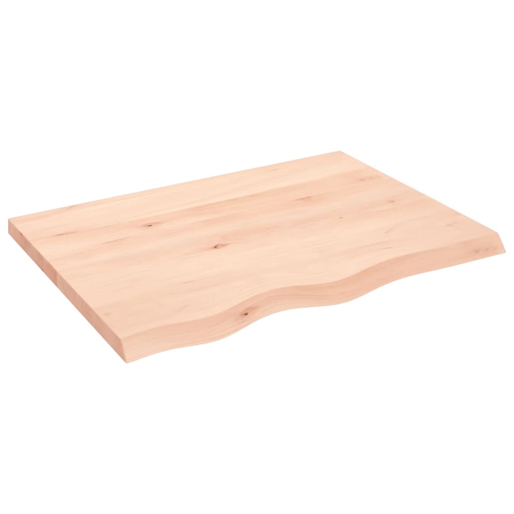 Wall shelf 80x60x(2-4) cm solid oak untreated