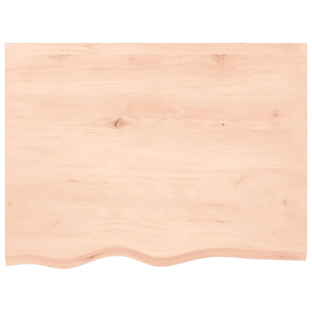 Wall shelf 80x60x(2-4) cm solid oak untreated