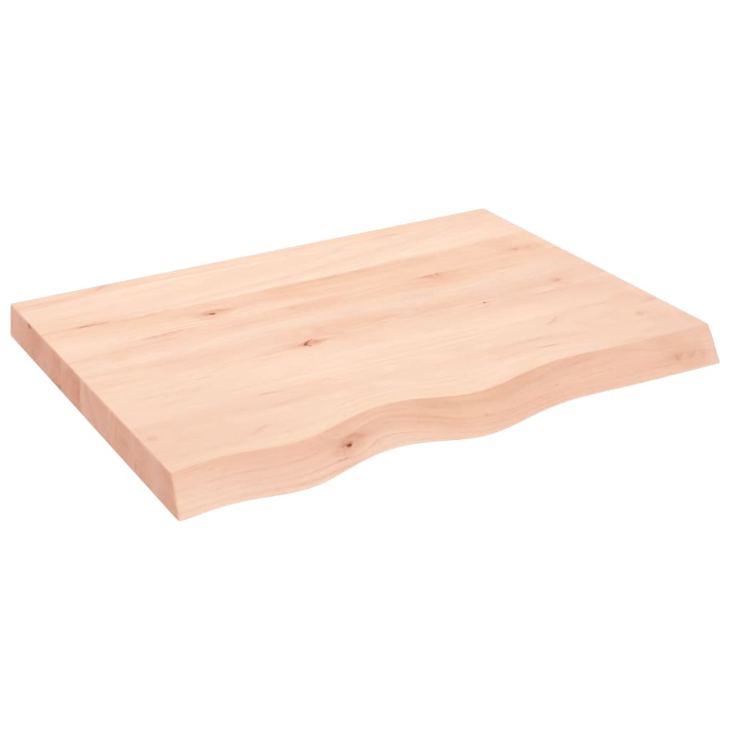 Wall shelf 80x60x(2-6) cm solid oak untreated
