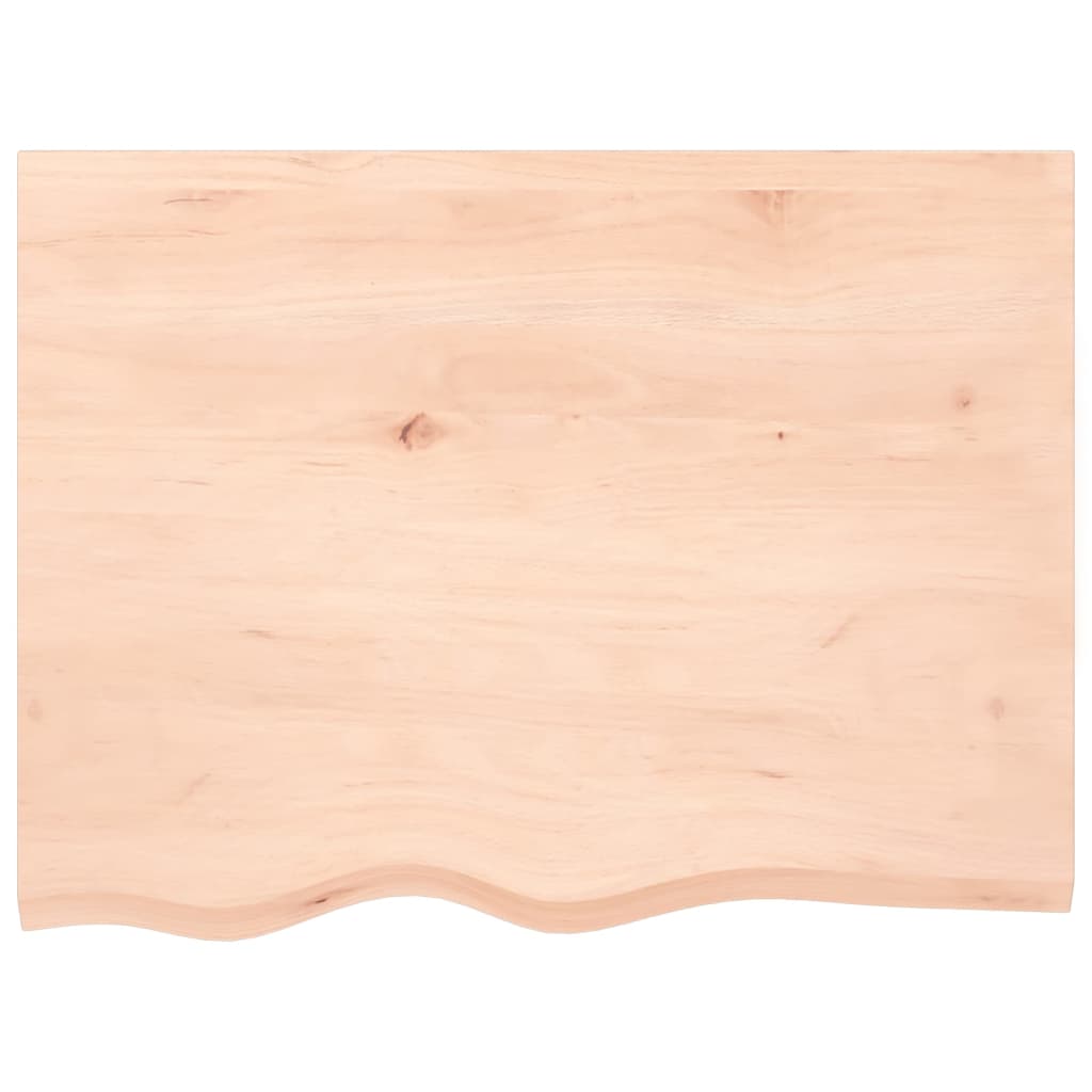 Wall shelf 80x60x(2-6) cm solid oak untreated