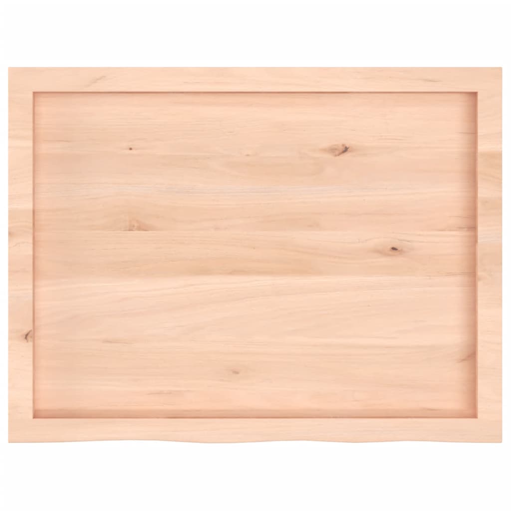 Wall shelf 80x60x(2-6) cm solid oak untreated