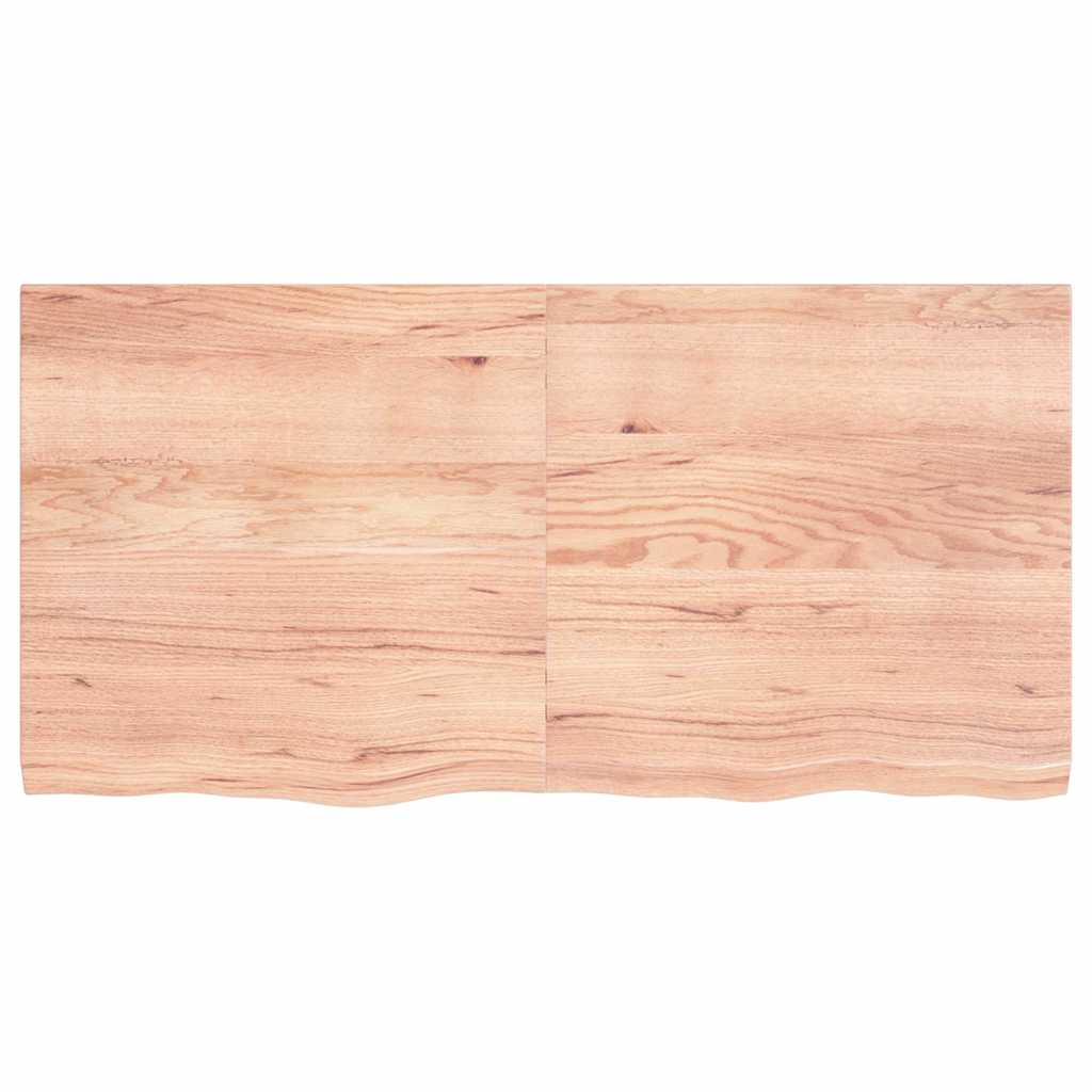 Etagère murale marron clair 120x60x(2-4) cm chêne massif bois traité
