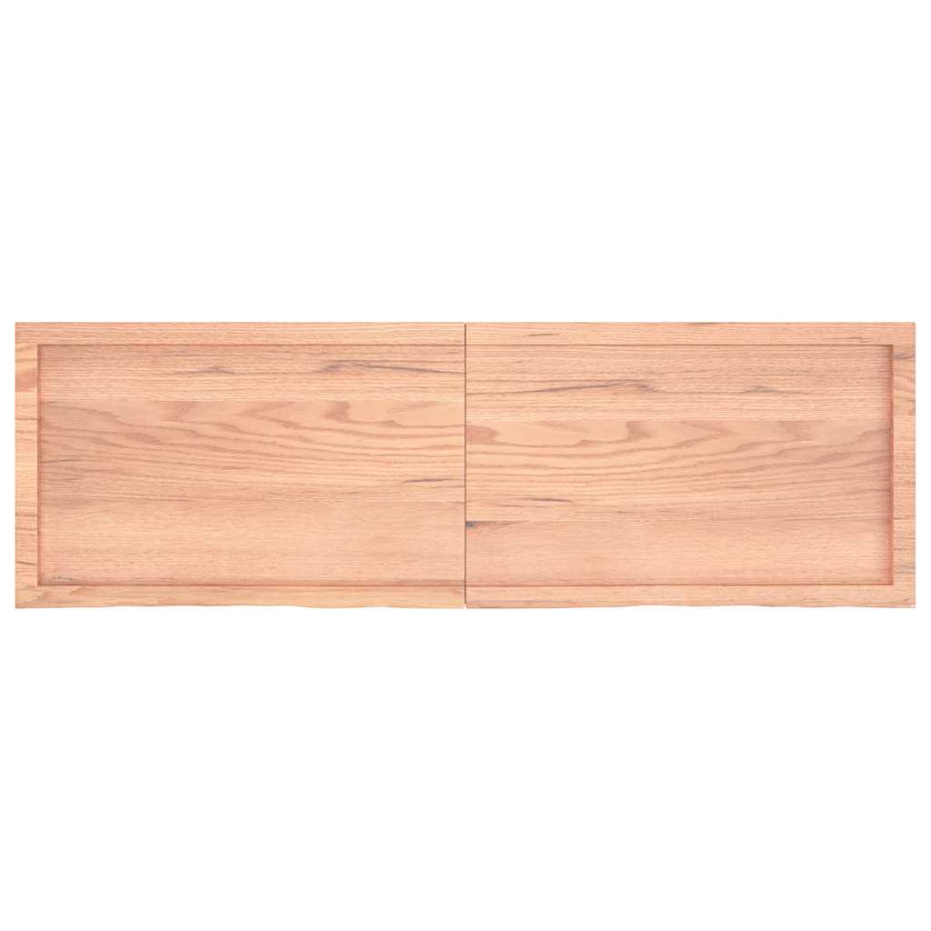 Etagère murale marron clair 160x50x(2-4) cm chêne massif bois traité