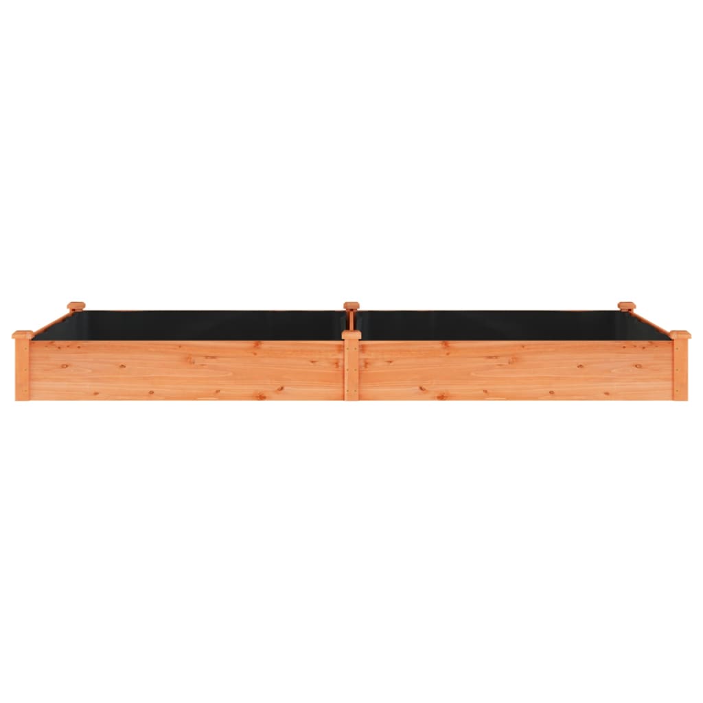Lit surélevé avec insert marron 240x120x25 cm bois de sapin massif