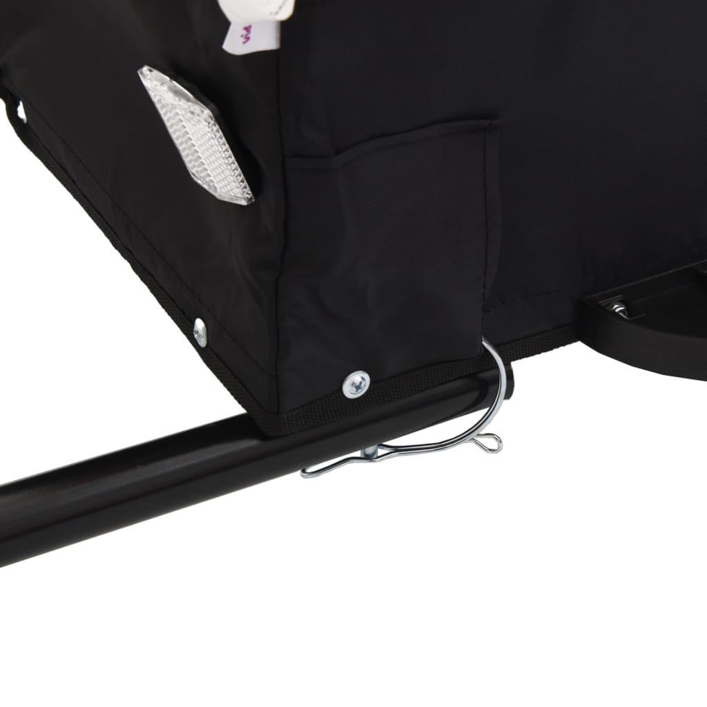 Bicycle Trailer Black and Yellow 30 kg Iron