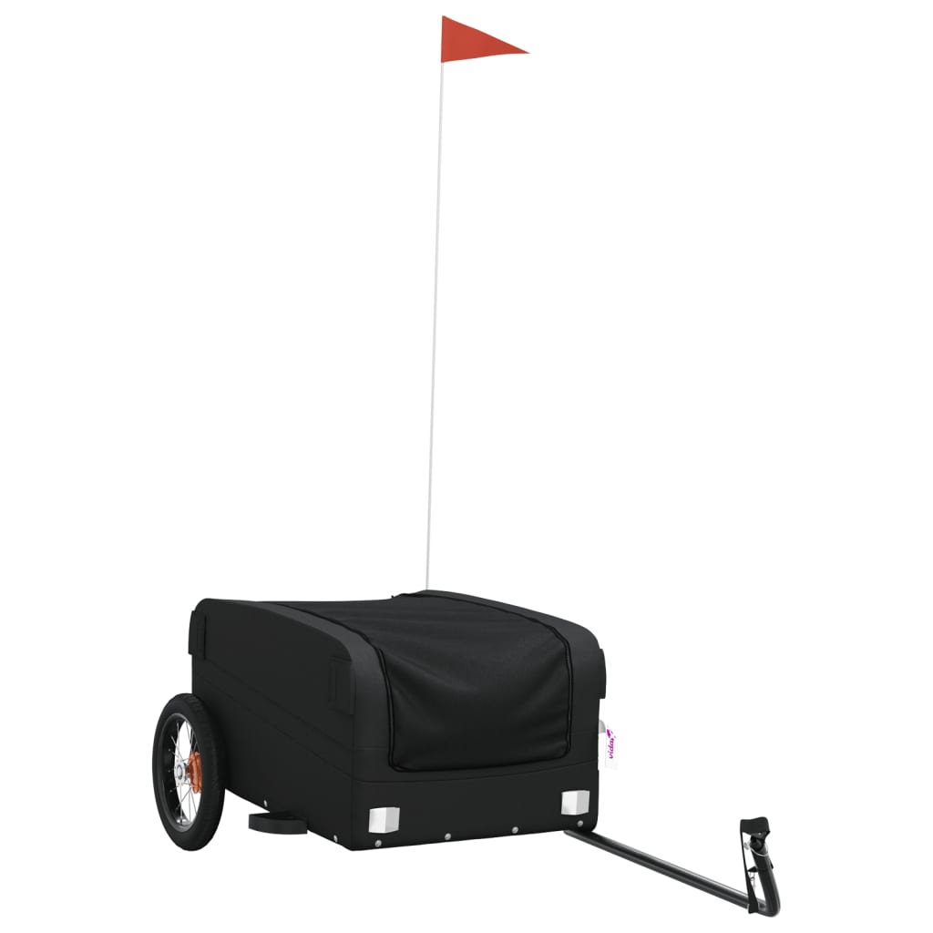 Bicycle Trailer Black 30 kg Iron