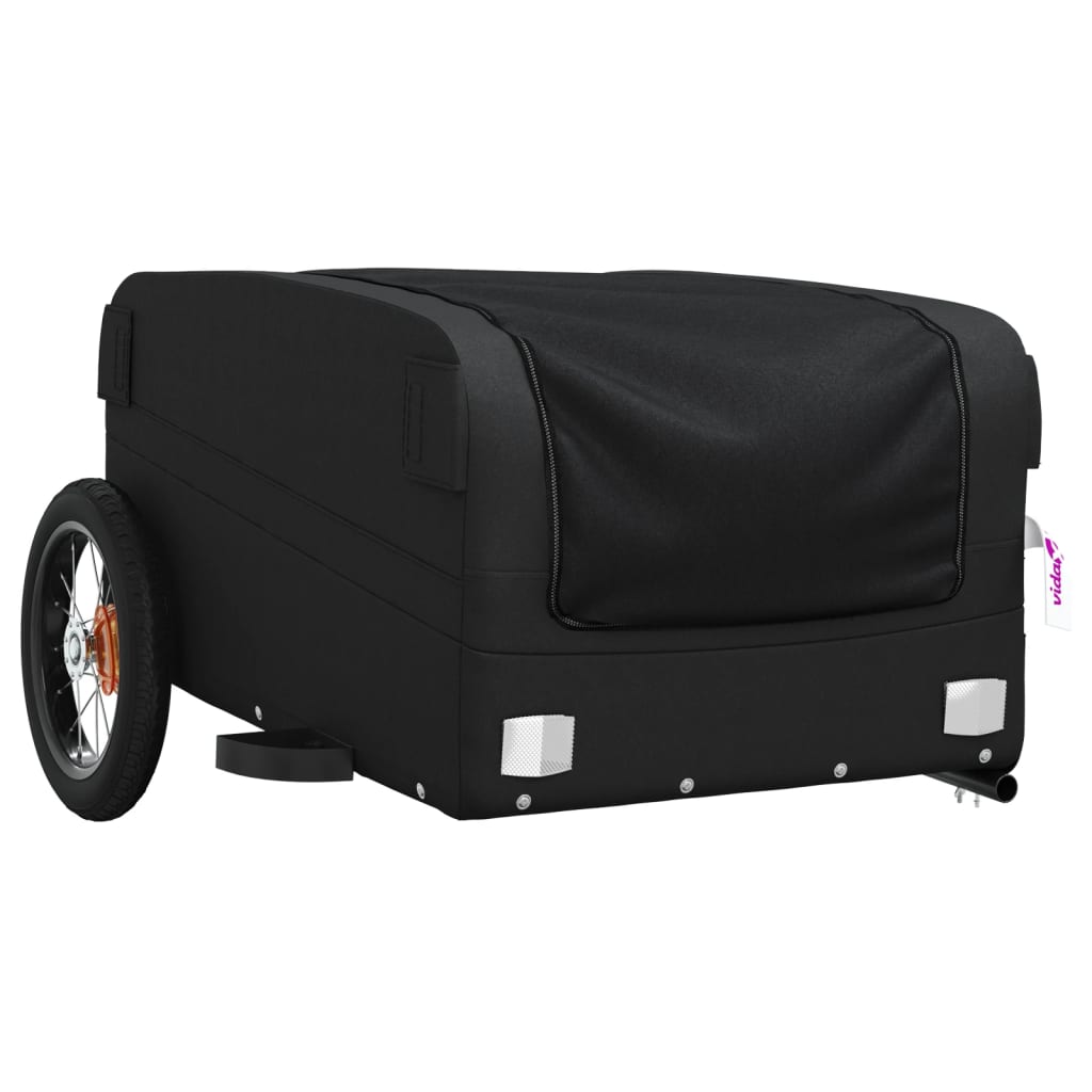 Bicycle Trailer Black 30 kg Iron