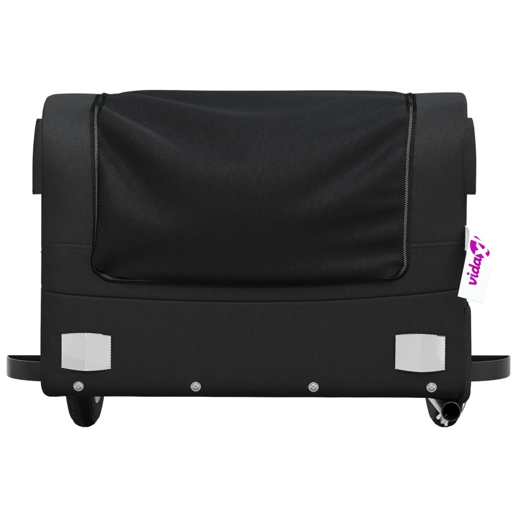 Bicycle Trailer Black 30 kg Iron