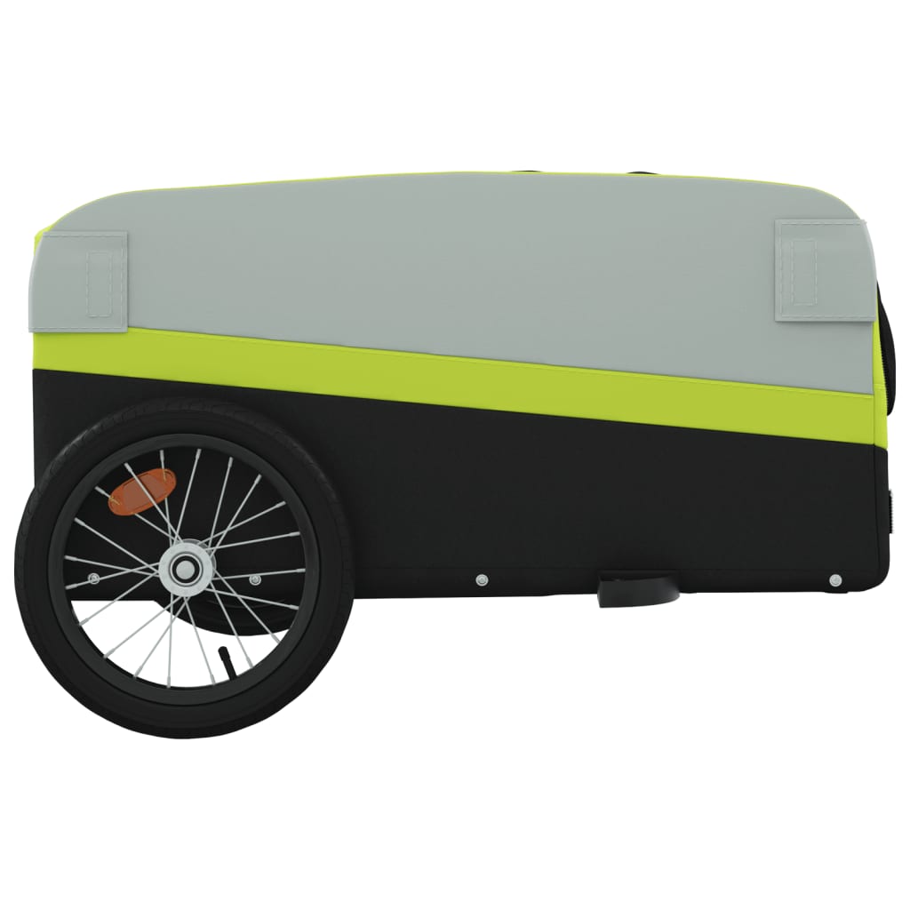 Bicycle Trailer Black and Green 45 kg Iron