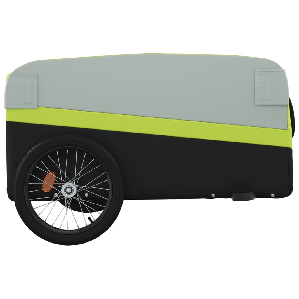 Bicycle Trailer Black and Green 45 kg Iron