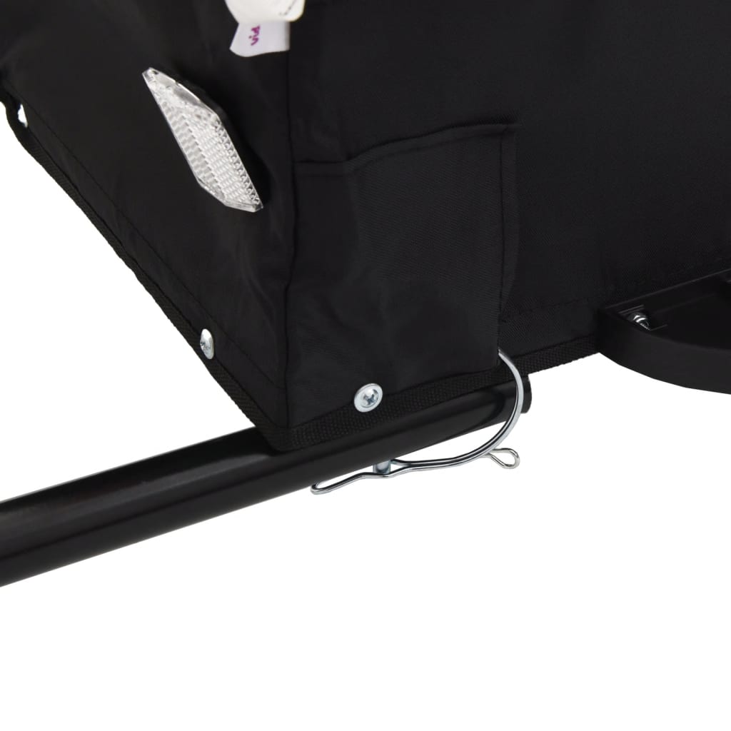 Bicycle Trailer Black and Blue 45 kg Iron