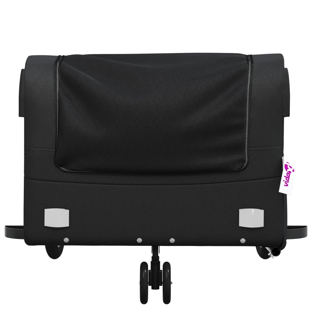 Bicycle Trailer Black 45 kg Iron