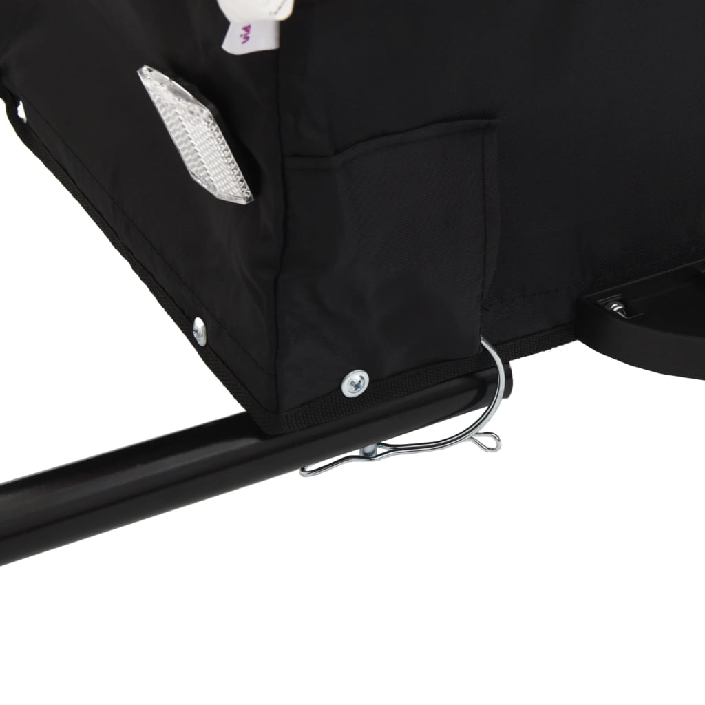 Bicycle Trailer Black 45 kg Iron