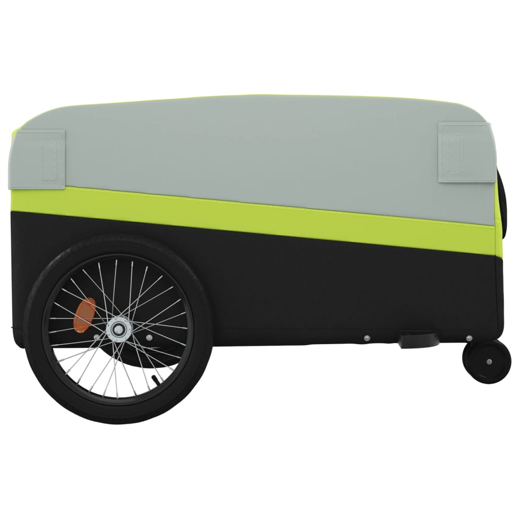 Bicycle Trailer Black and Green 45 kg Iron