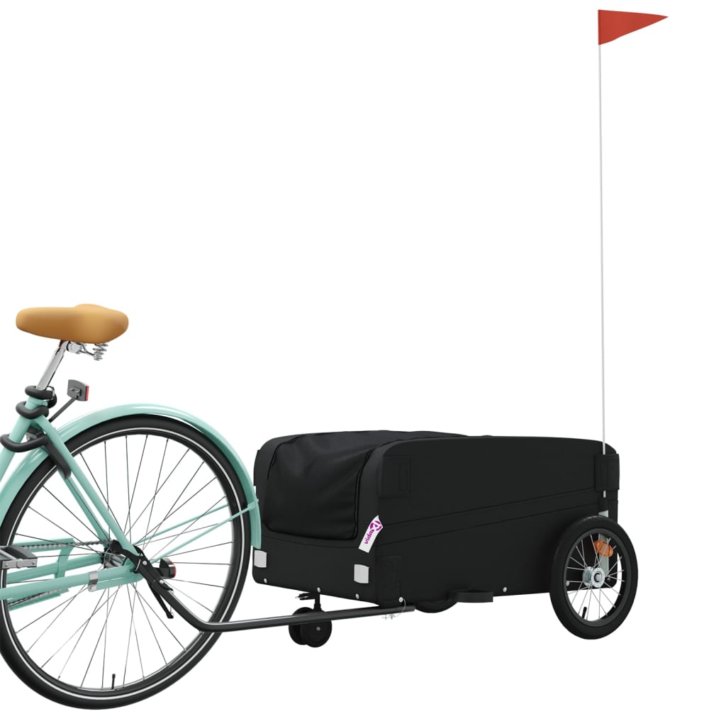 Bicycle Trailer Black 45 kg Iron