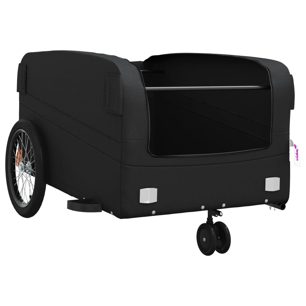 Bicycle Trailer Black 45 kg Iron