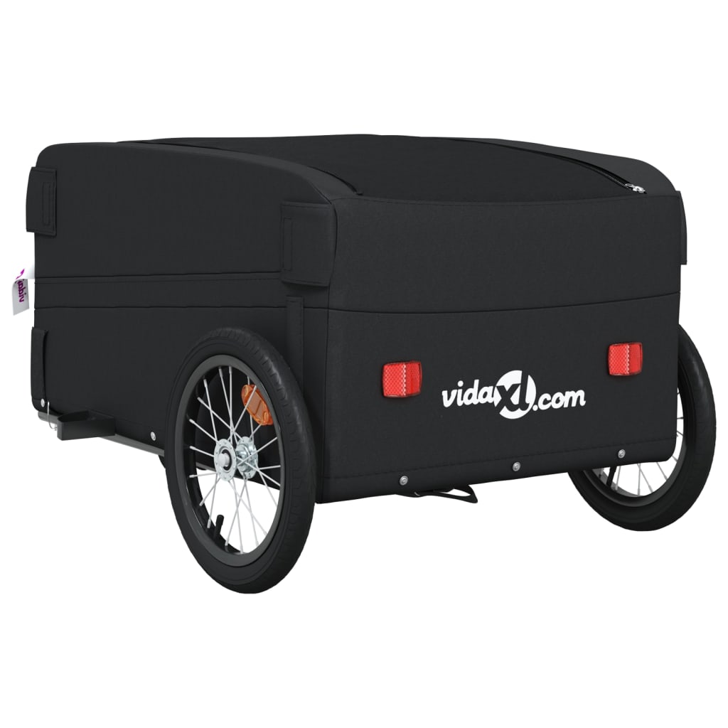 Bicycle Trailer Black 45 kg Iron