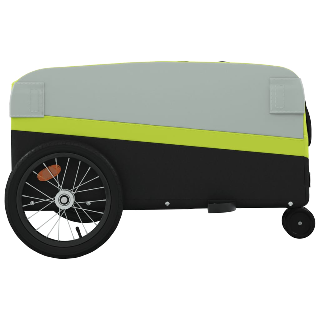 Bicycle Trailer Black and Green 45 kg Iron