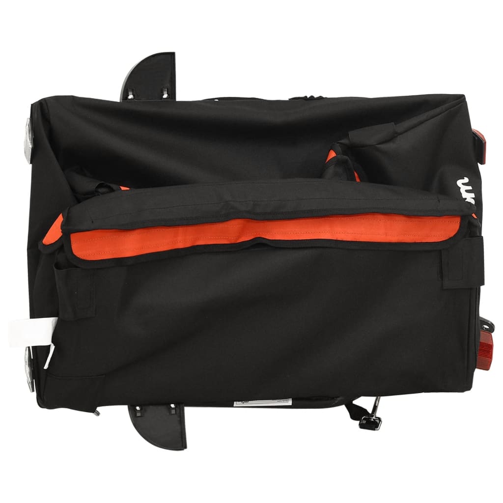 Bicycle Trailer Black and Orange 30 kg Iron
