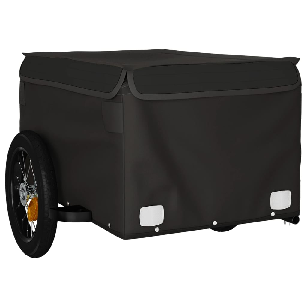 Bicycle Trailer Black 30 kg Iron