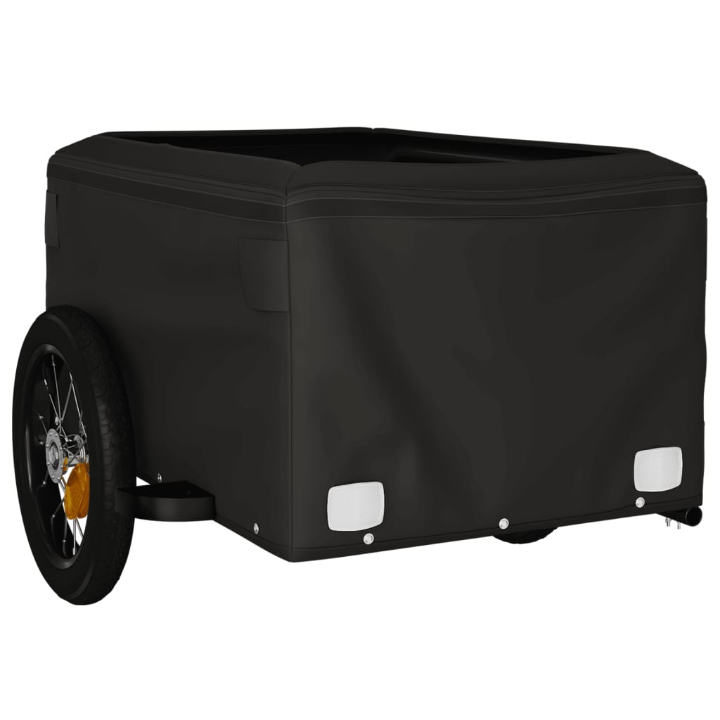 Bicycle Trailer Black 30 kg Iron