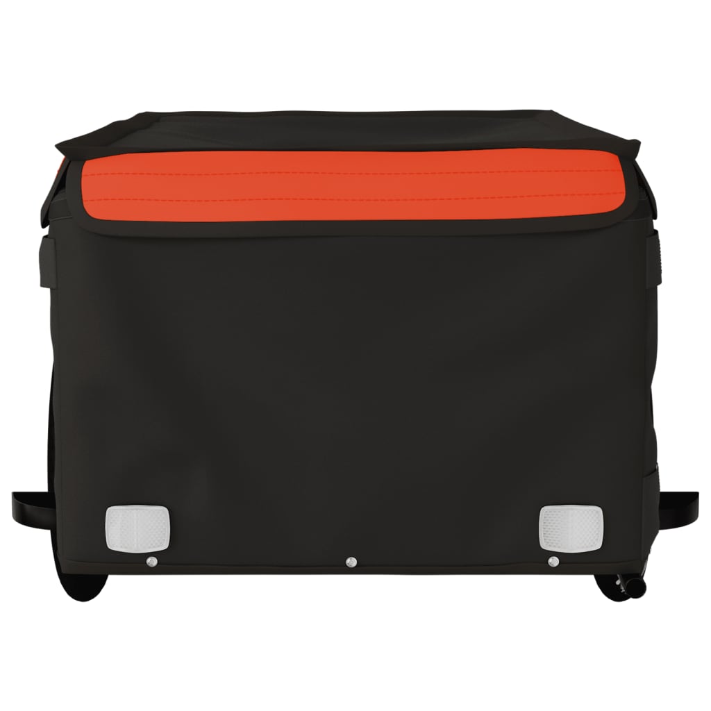 Bicycle Trailer Black and Orange 45 kg Iron