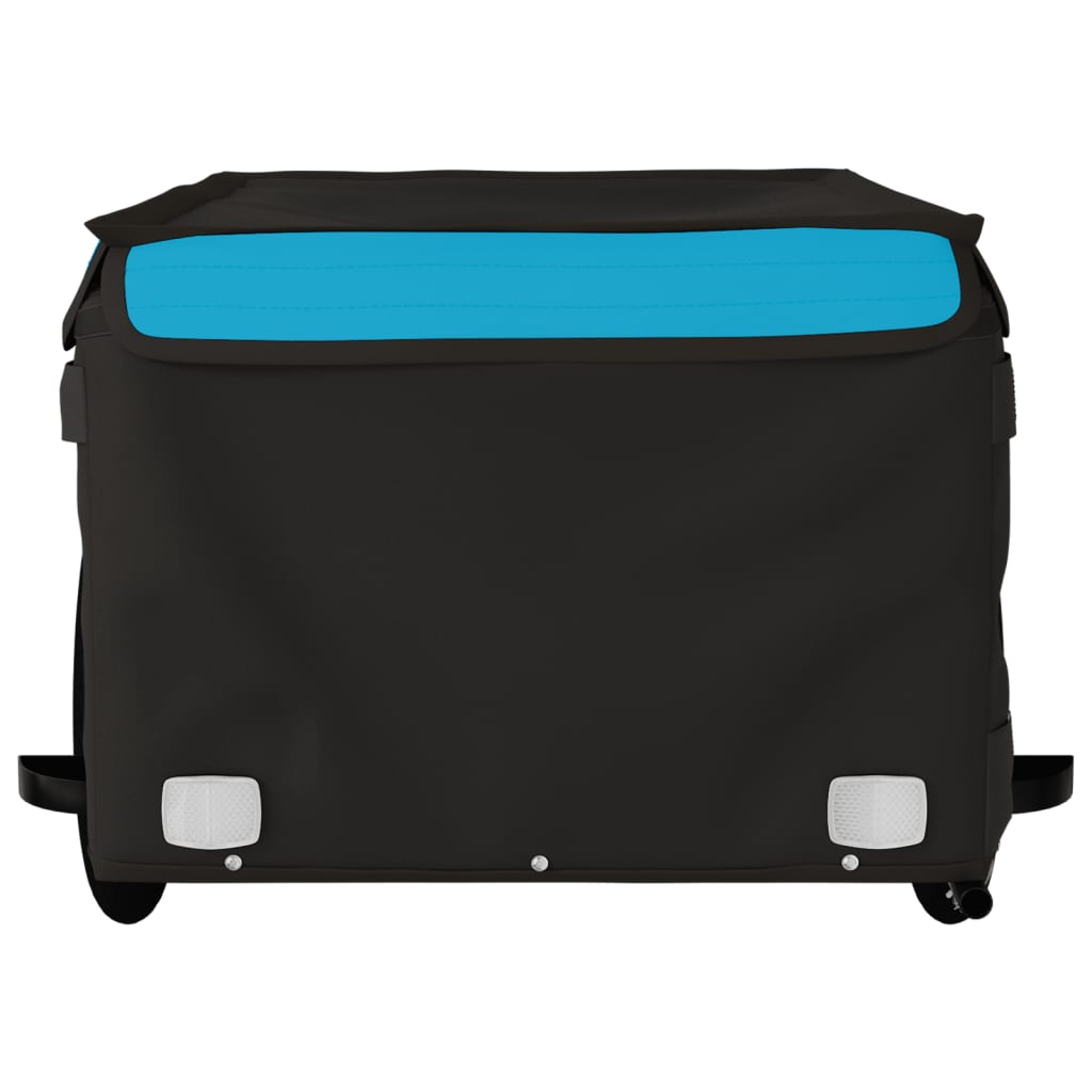 Bicycle Trailer Black and Blue 45 kg Iron