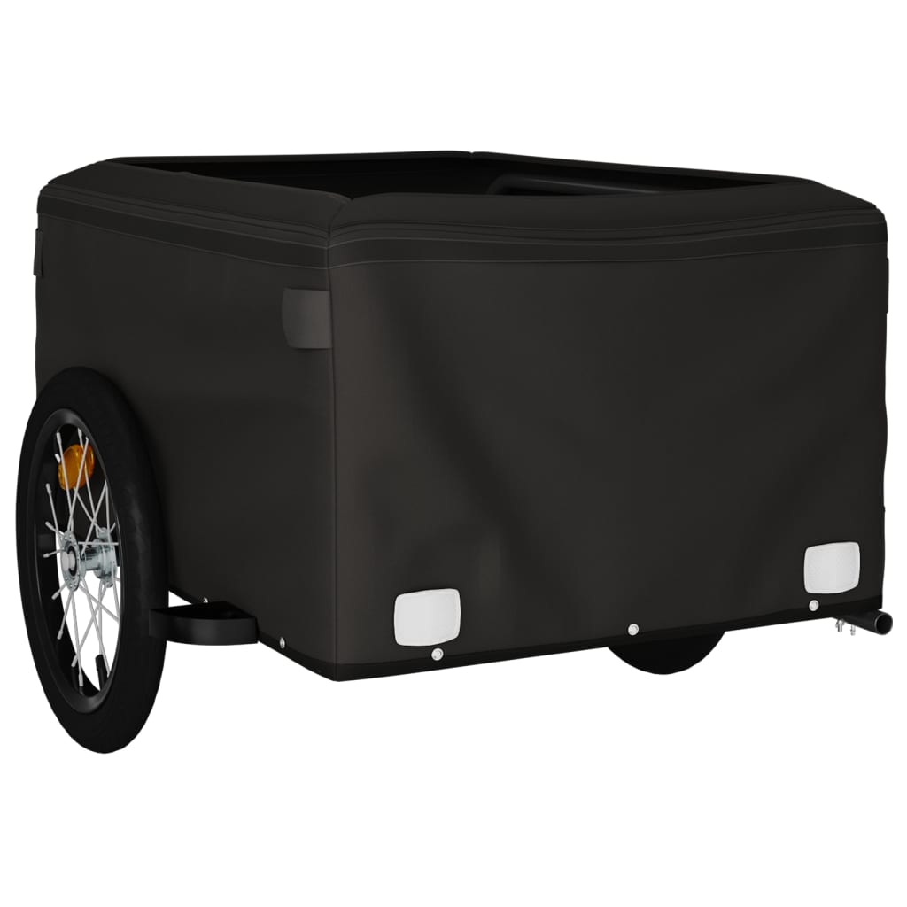 Bicycle Trailer Black and Blue 45 kg Iron