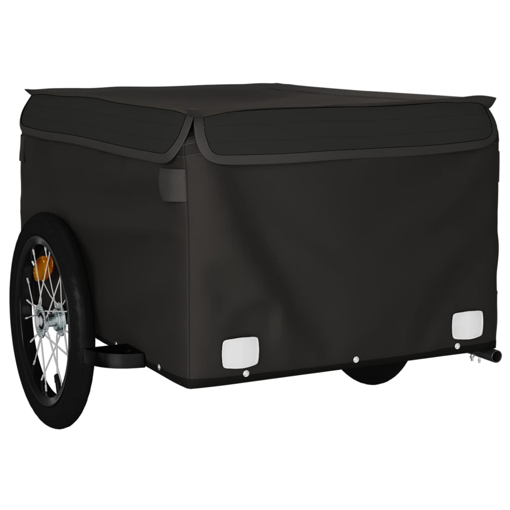 Bicycle Trailer Black 45 kg Iron
