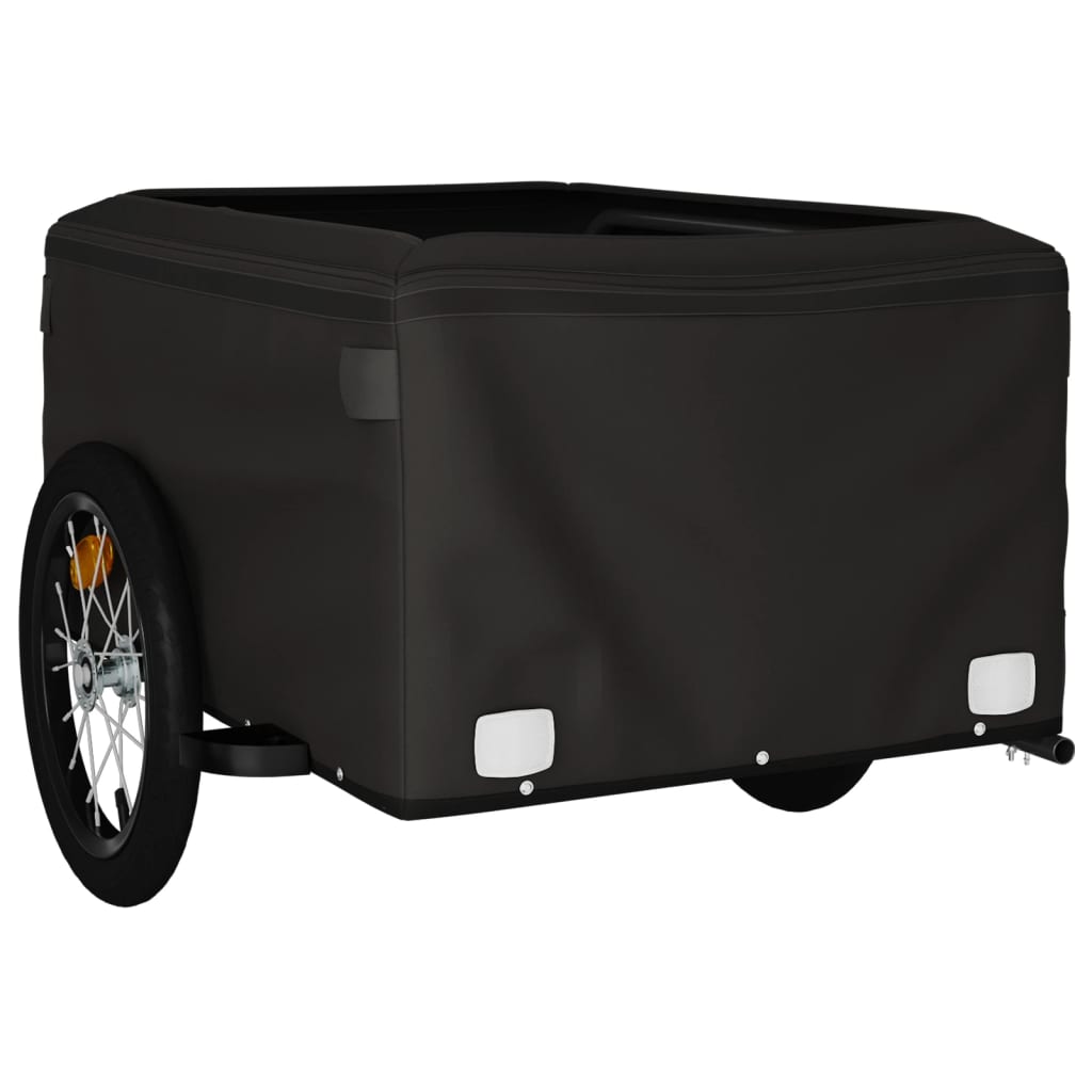 Bicycle Trailer Black 45 kg Iron