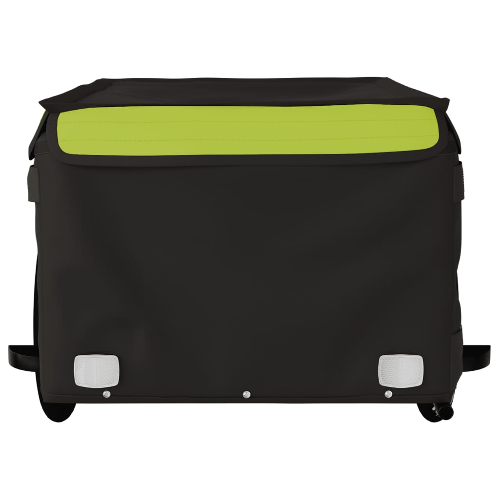 Bicycle Trailer Black and Green 45 kg Iron