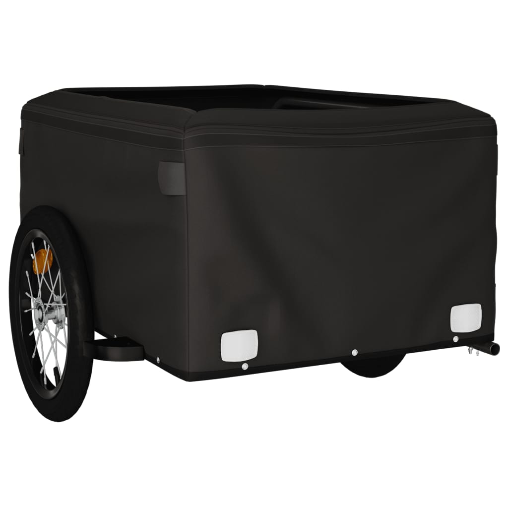 Bicycle Trailer Black and Green 45 kg Iron