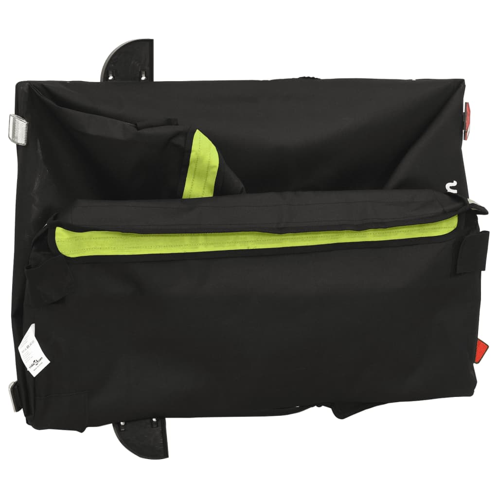 Bicycle Trailer Black and Green 45 kg Iron