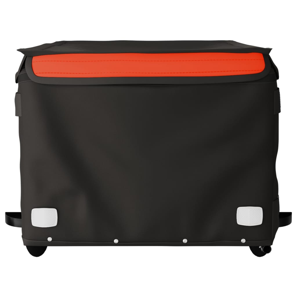 Bicycle Trailer Black and Orange 45 kg Iron