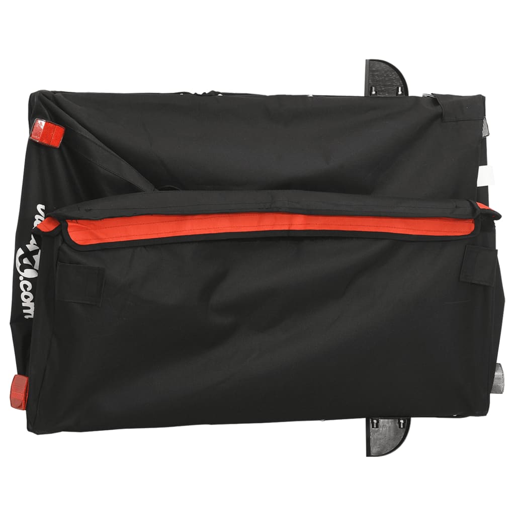 Bicycle Trailer Black and Orange 45 kg Iron