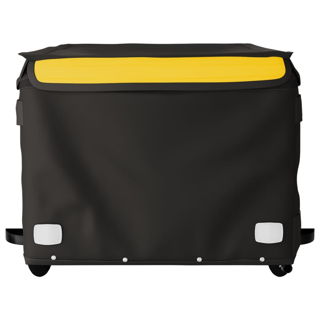 Bicycle Trailer Black and Yellow 45 kg Iron