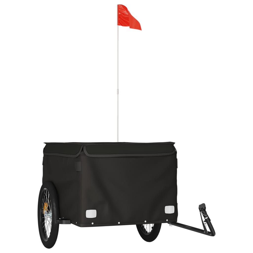 Bicycle Trailer Black 45 kg Iron