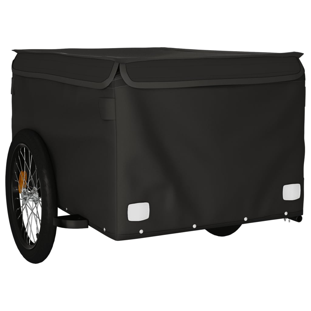 Bicycle Trailer Black 45 kg Iron