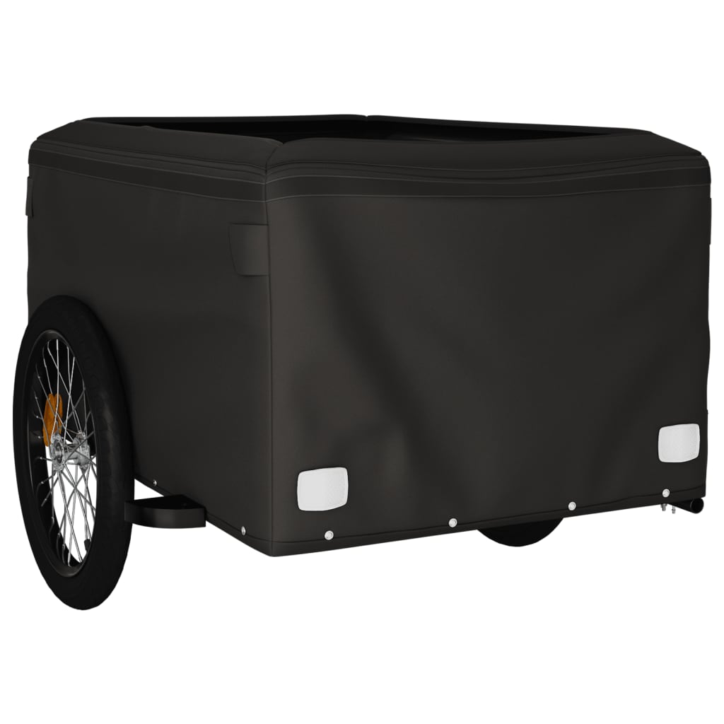 Bicycle Trailer Black 45 kg Iron