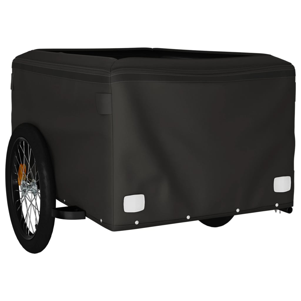 Bicycle Trailer Black and Green 45 kg Iron
