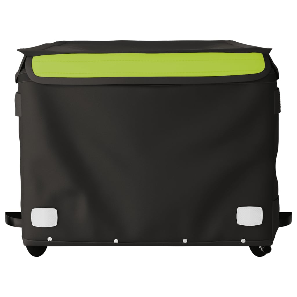 Bicycle Trailer Black and Green 45 kg Iron
