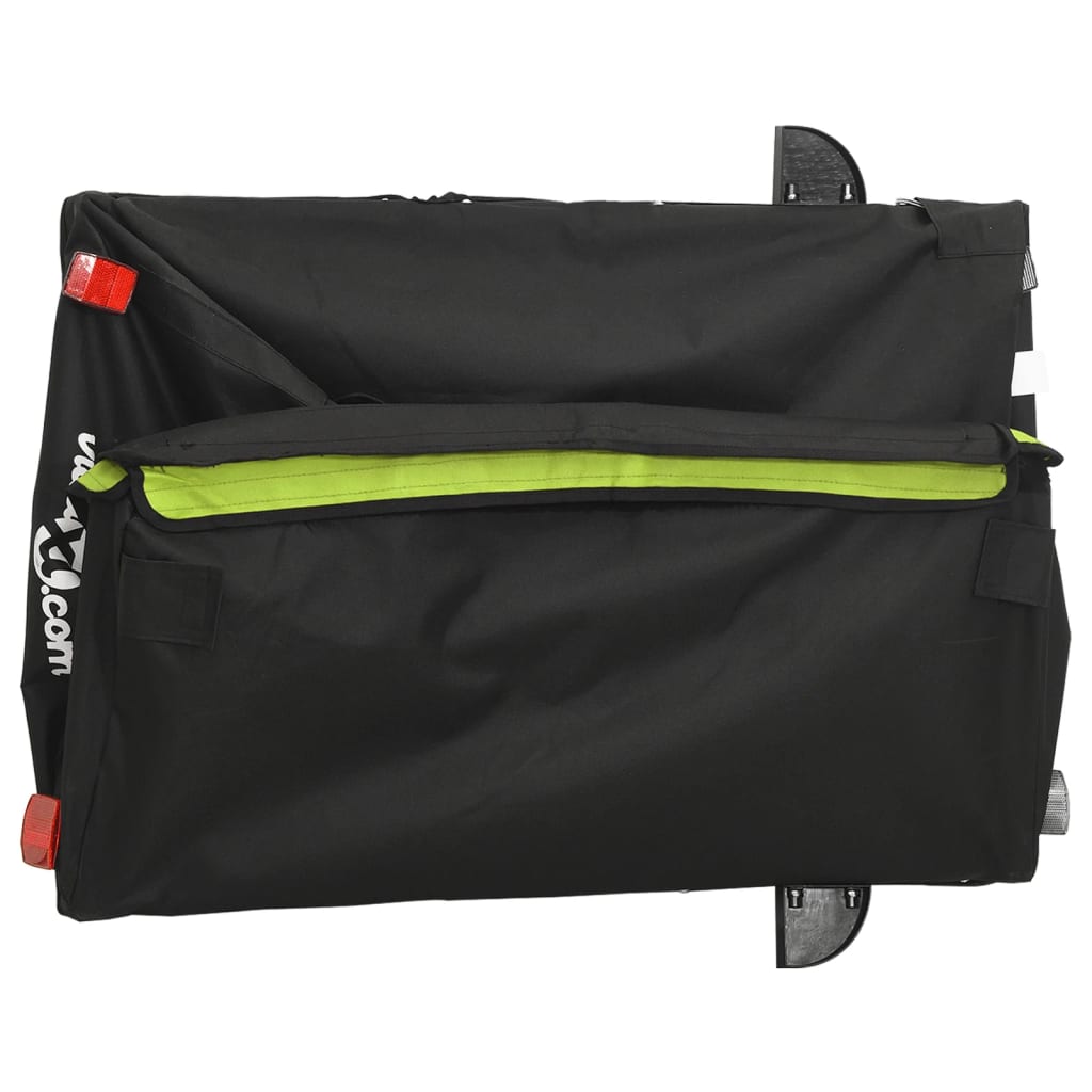 Bicycle Trailer Black and Green 45 kg Iron