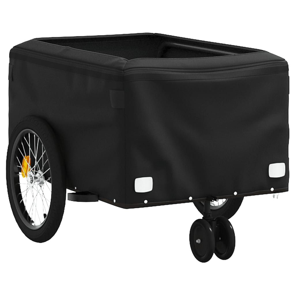 Bicycle Trailer Black 30 kg Iron