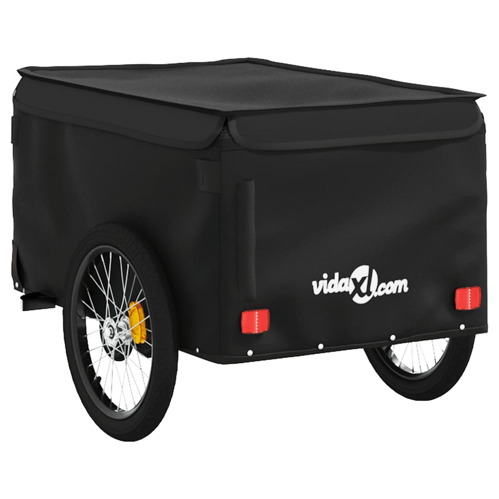 Bicycle Trailer Black 30 kg Iron
