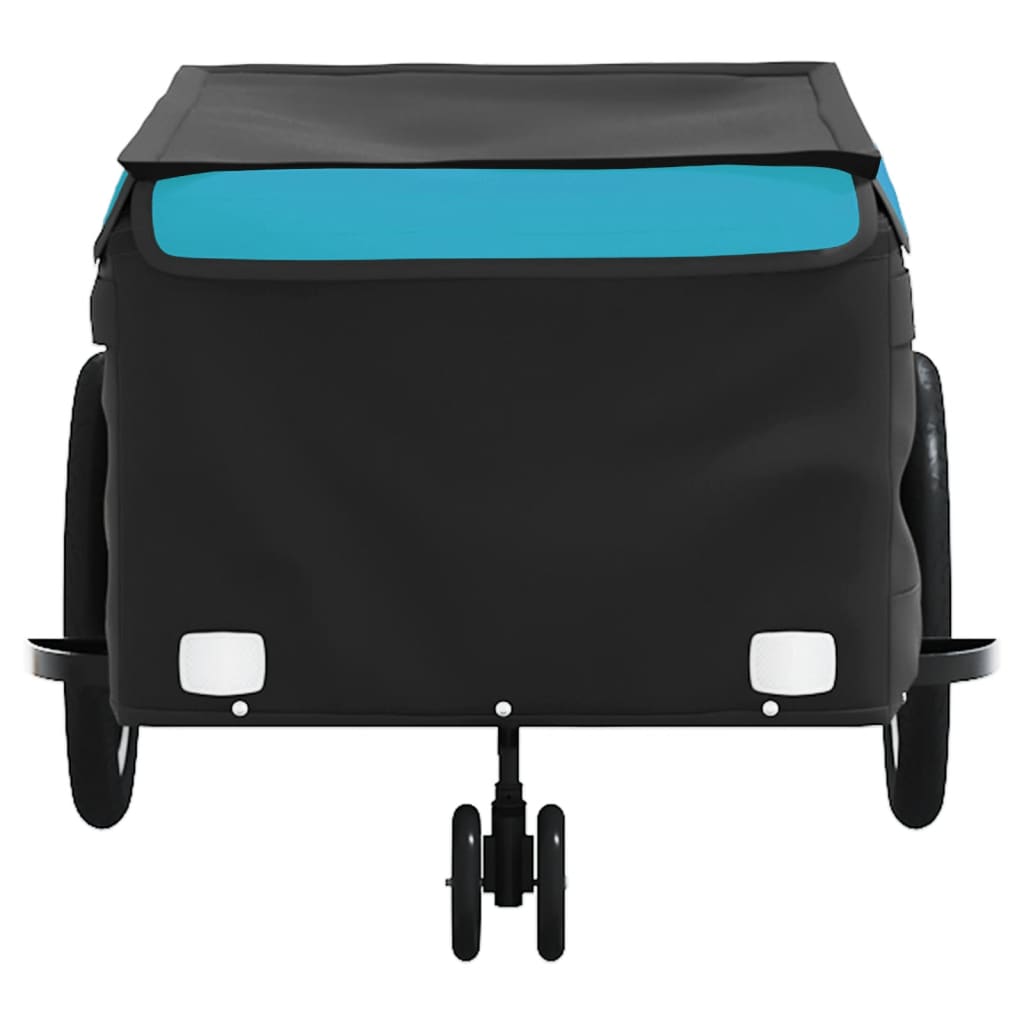 Bicycle Trailer Black and Blue 45 kg Iron