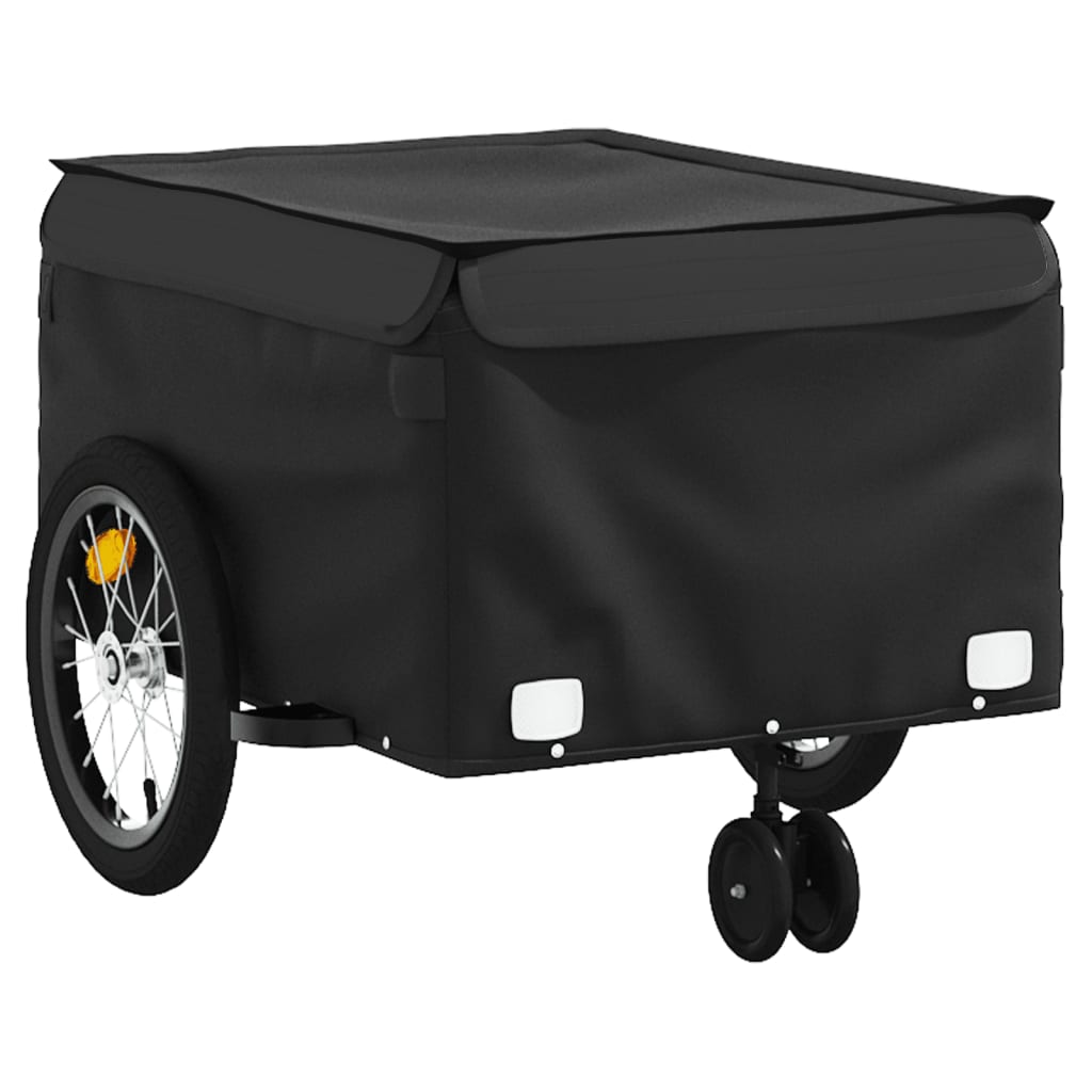 Bicycle Trailer Black 45 kg Iron