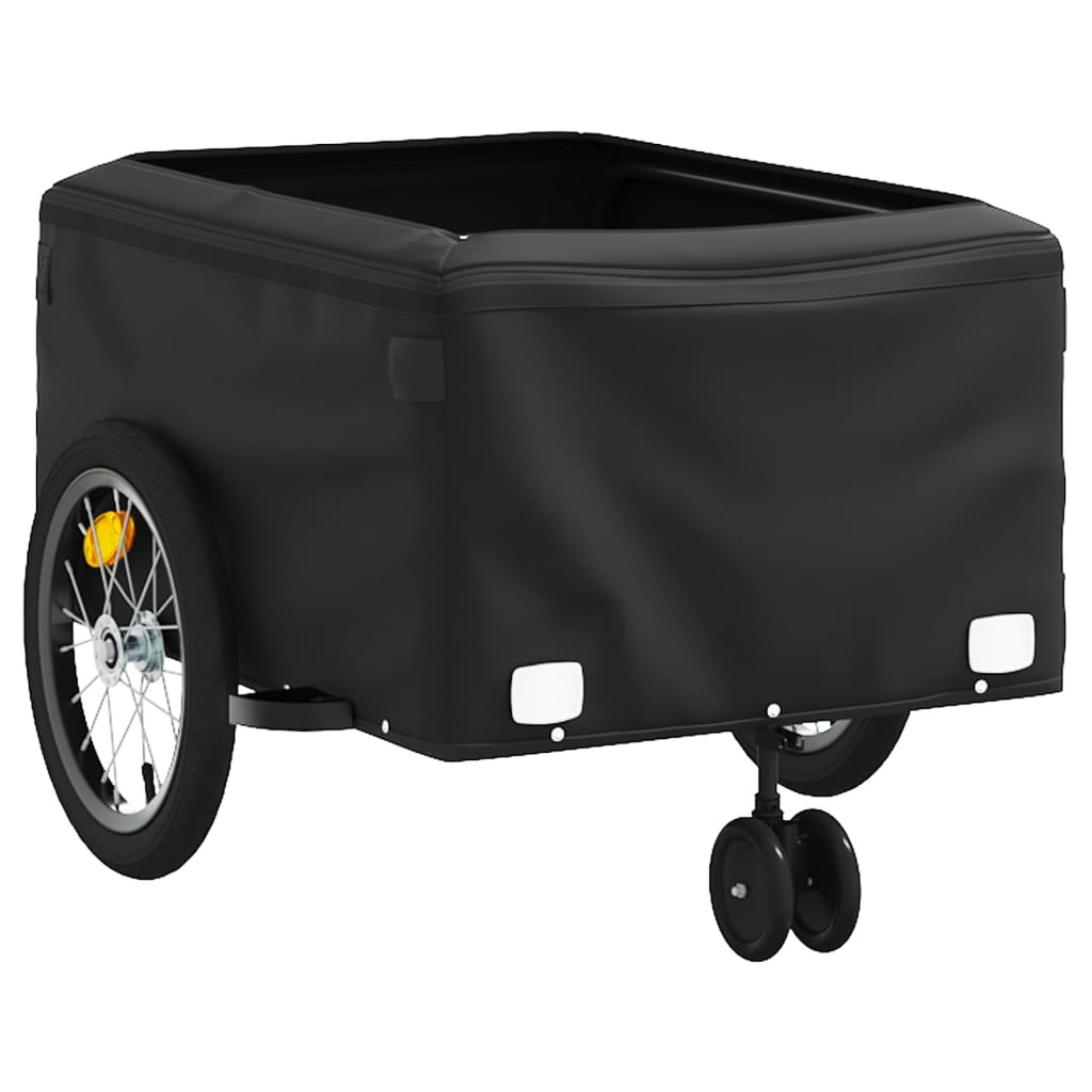 Bicycle Trailer Black 45 kg Iron